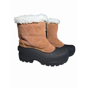 Thermolite Champion C9 Women's Insulated Winter Boots Size 10 Brown and Black